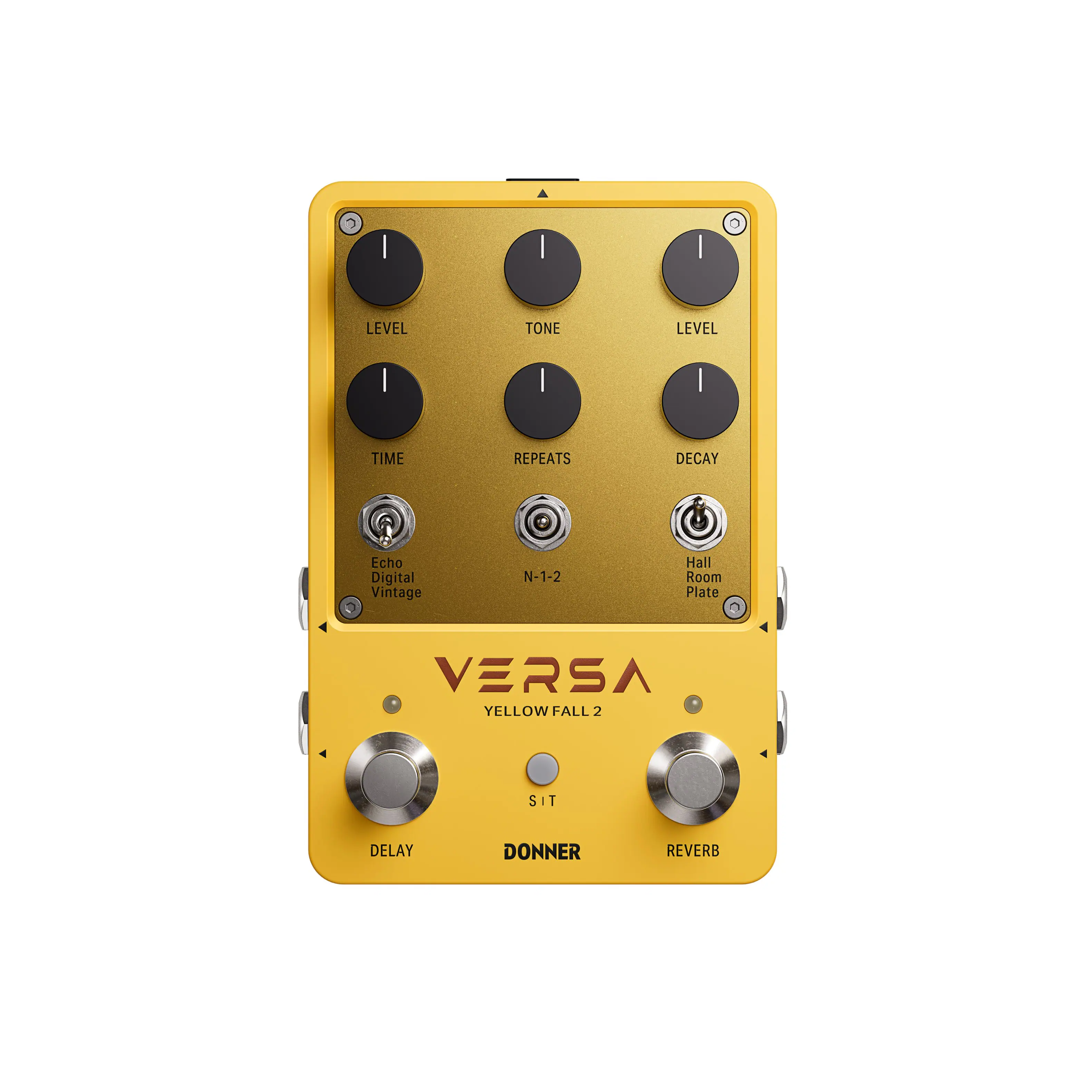 Donner music - Donner Fall II Delay&Reverb Pedal - Yellow