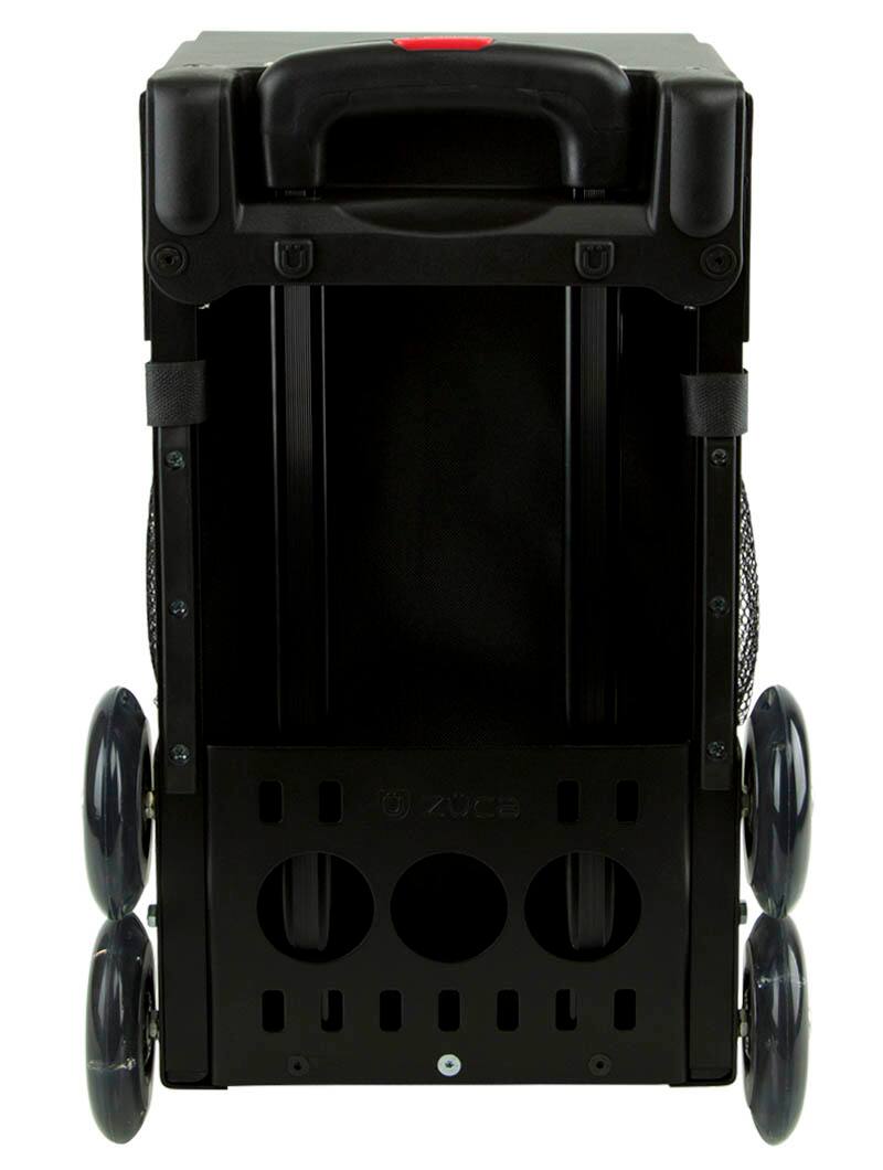 Back. Zuca - ZUCA Stealth Sport Insert Bag with Black Frame (Non-Flashing Wheels) - Black.