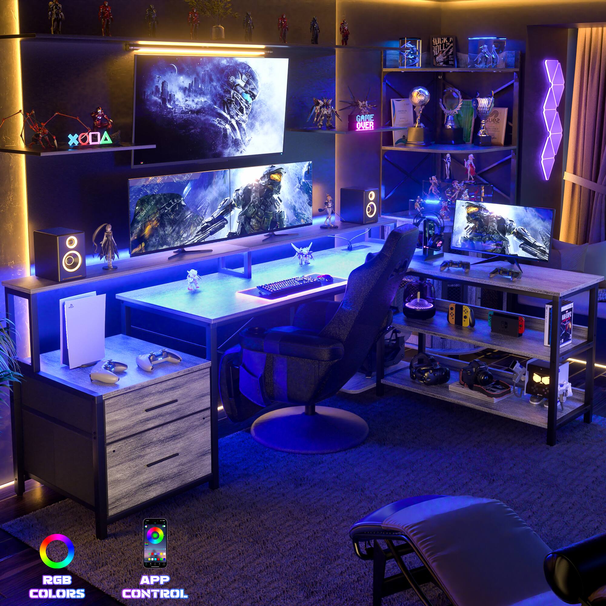 RULKA DOA GAME OVER  
H: 200g  

RGB COLORS  
APP CONTROL