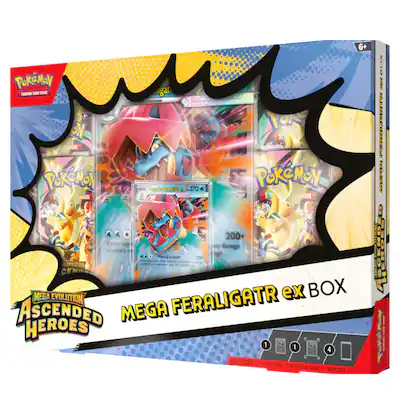 Pokemon ME2.5 Ascended Heroes ex Box | Mega Feraligatr ex Pokemon ME2.5 Ascended Heroes ex Box | Mega Feraligatr ex