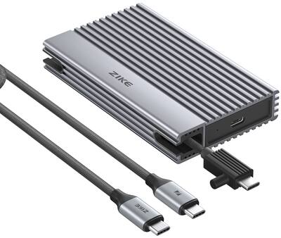 Zike Z666 40Gbps USB 4.0 M.2 NVMe SSD Enclosure w/ Thunderbolt 4 Zike Z666 40Gbps USB 4.0 M.2 NVMe SSD Enclosure w/ Thunderbolt 4