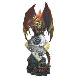 FC Design - 11"H Dragon on Triagle Rock Figurine Statue Office/Computer Desk Tabletop Medieval Gaming Home Decor Gift - Multi-Color