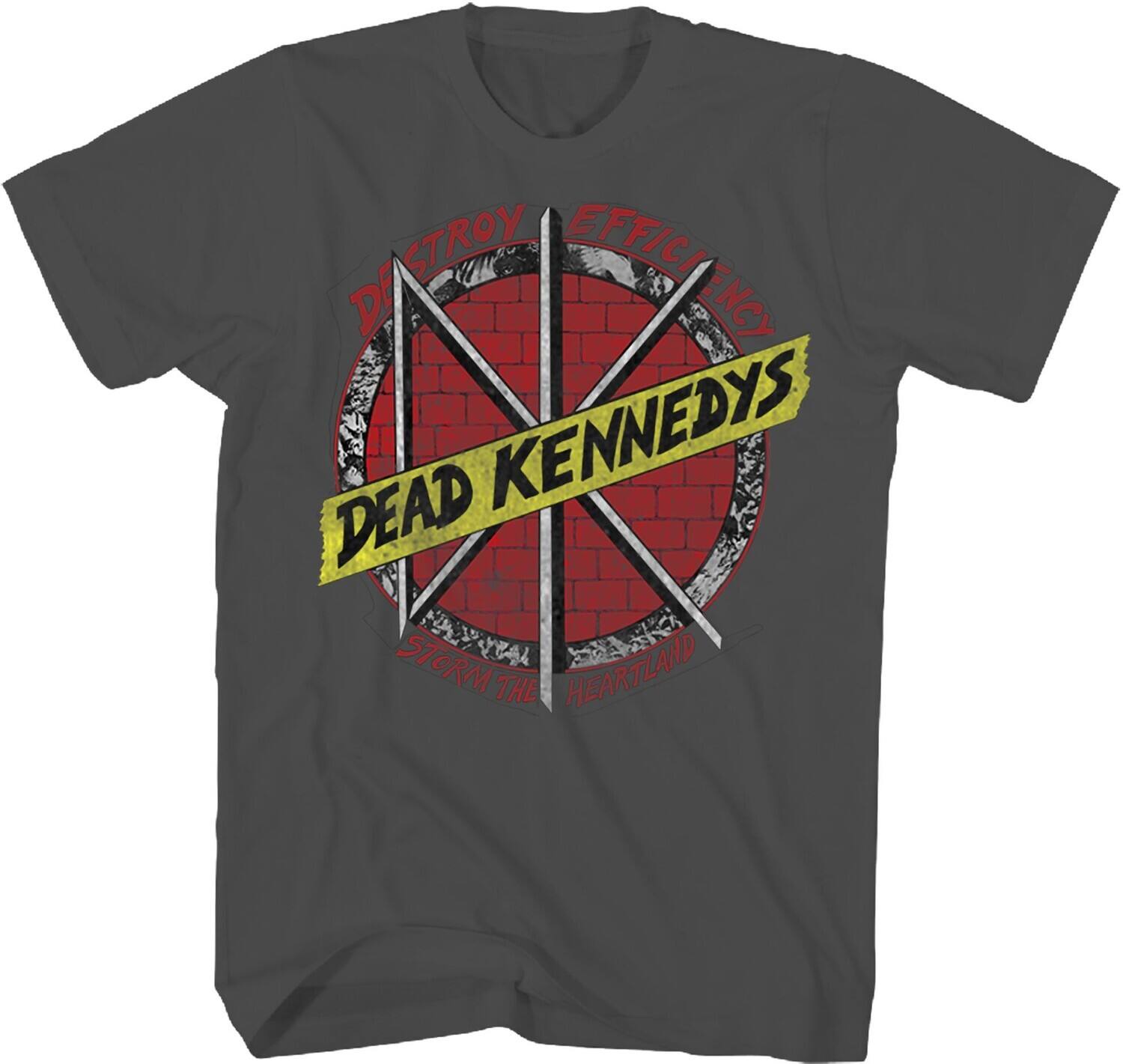 PopMarket - Dead Kennedys - Dead Kennedys - Destroy Efficiency T-Shirt - 2XL Charcoal TS0003DKA5 - APPAREL - Multicolor