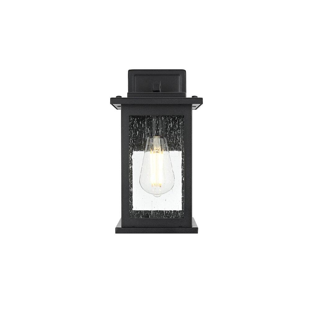 Back. Elegant Lighting - Ringgold 7 inch Outdoor Pendant in Black - Black.