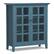 Front. Simpli Home - Acadian Medium Storage Cabinet - Distressed Coastal Blue.