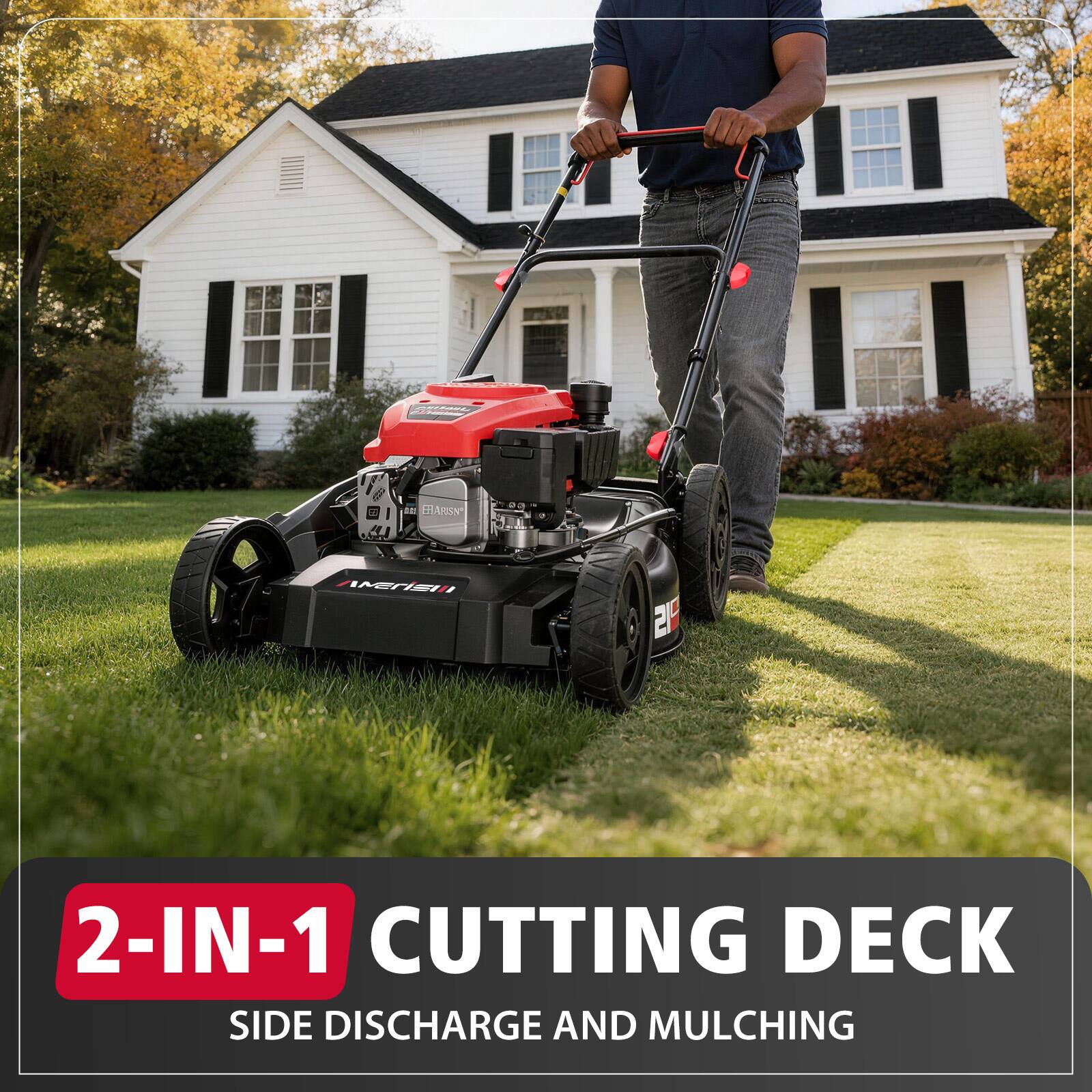 HARSON MEHEI  
2-IN-1 CUTTING DECK SIDE DISCHARGE AND MULCHING