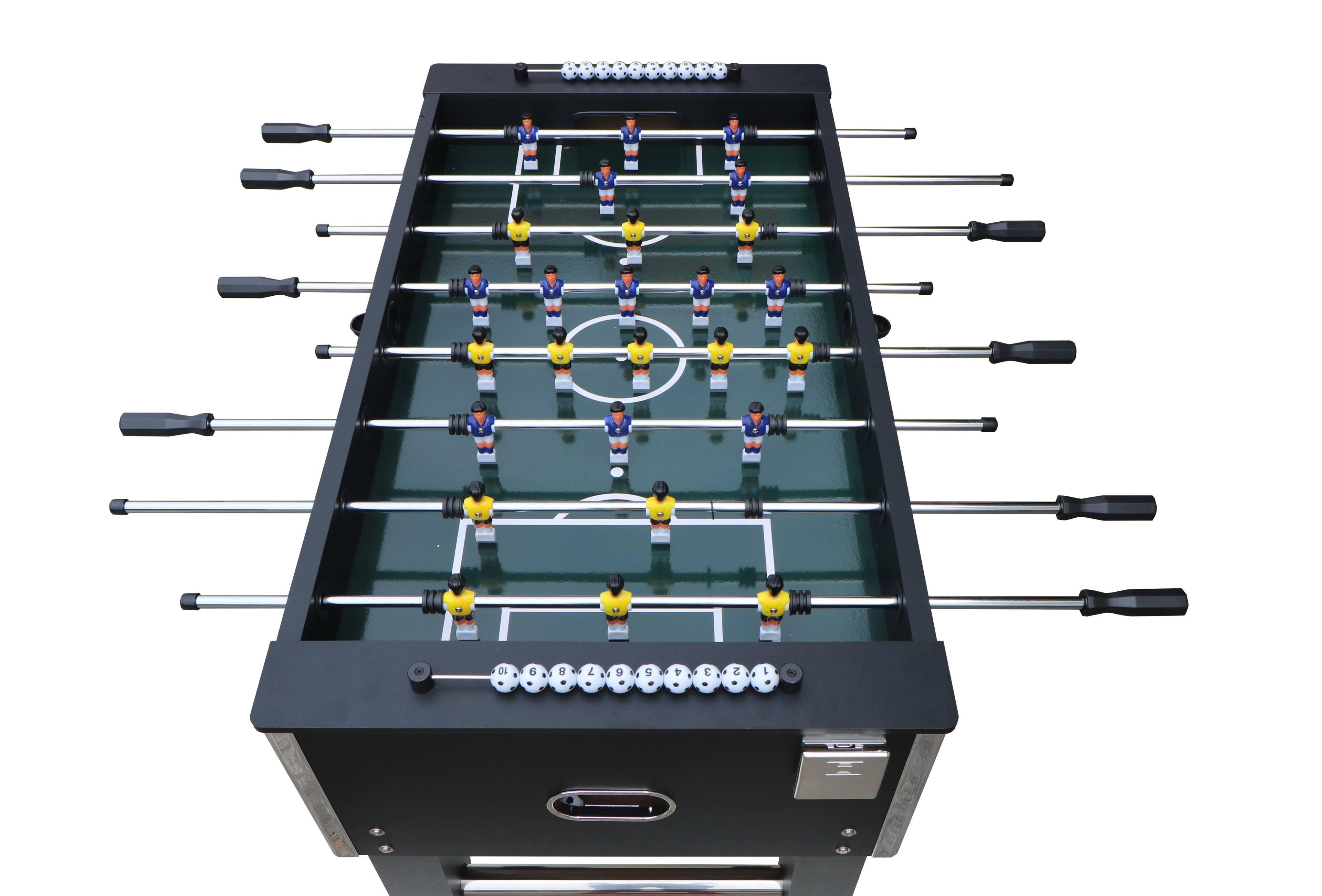 Alt View 2. Dexmalle - Dexmalle-54" soccer table,foosball table,football table,game table, table soccer,table football-Black - Black.