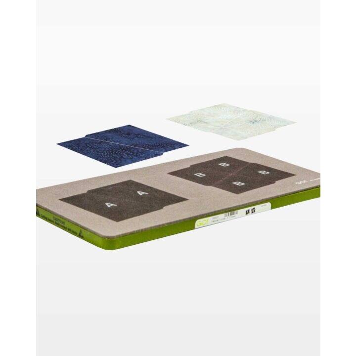 Angle. AccuQuilt - AccuQuilt GO! Fractured Tumbler Die – 3" Finished Quilt Die with 6" x 12" Cutting Mat - Multicolor.