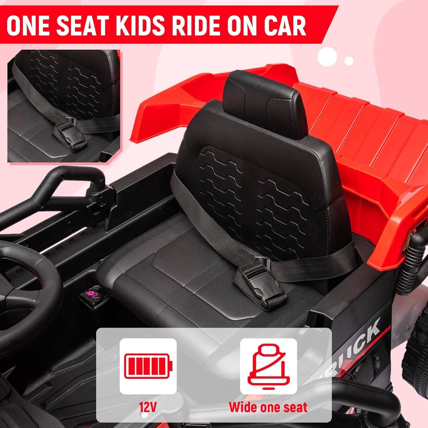 ONE SEAT KIDS RIDE ON CAR  
12V  
Wide one seat