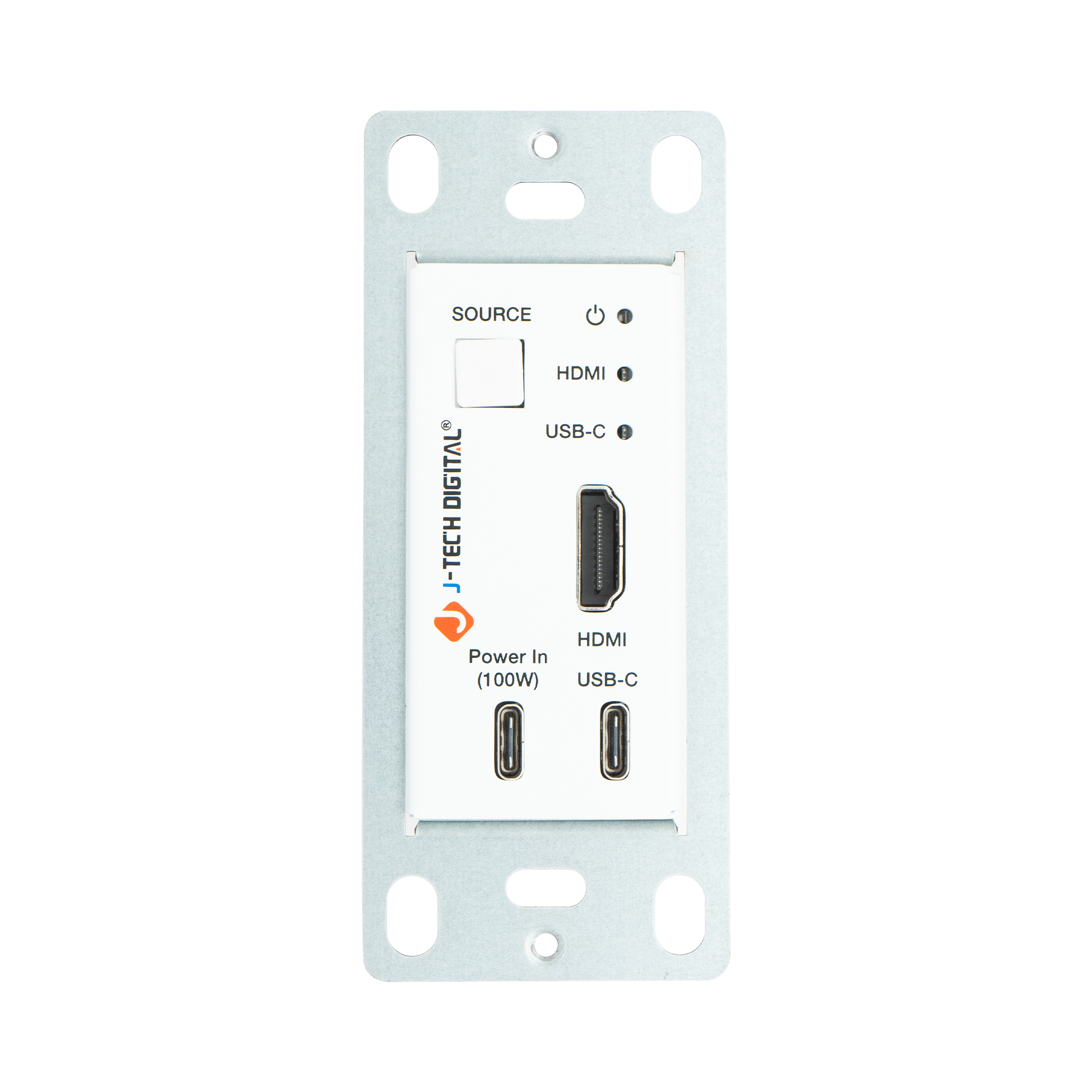 SOURCE HDMI 1 USB-C 1 DIGITAL J-TECH | HDMI Power In (100W) USB-C