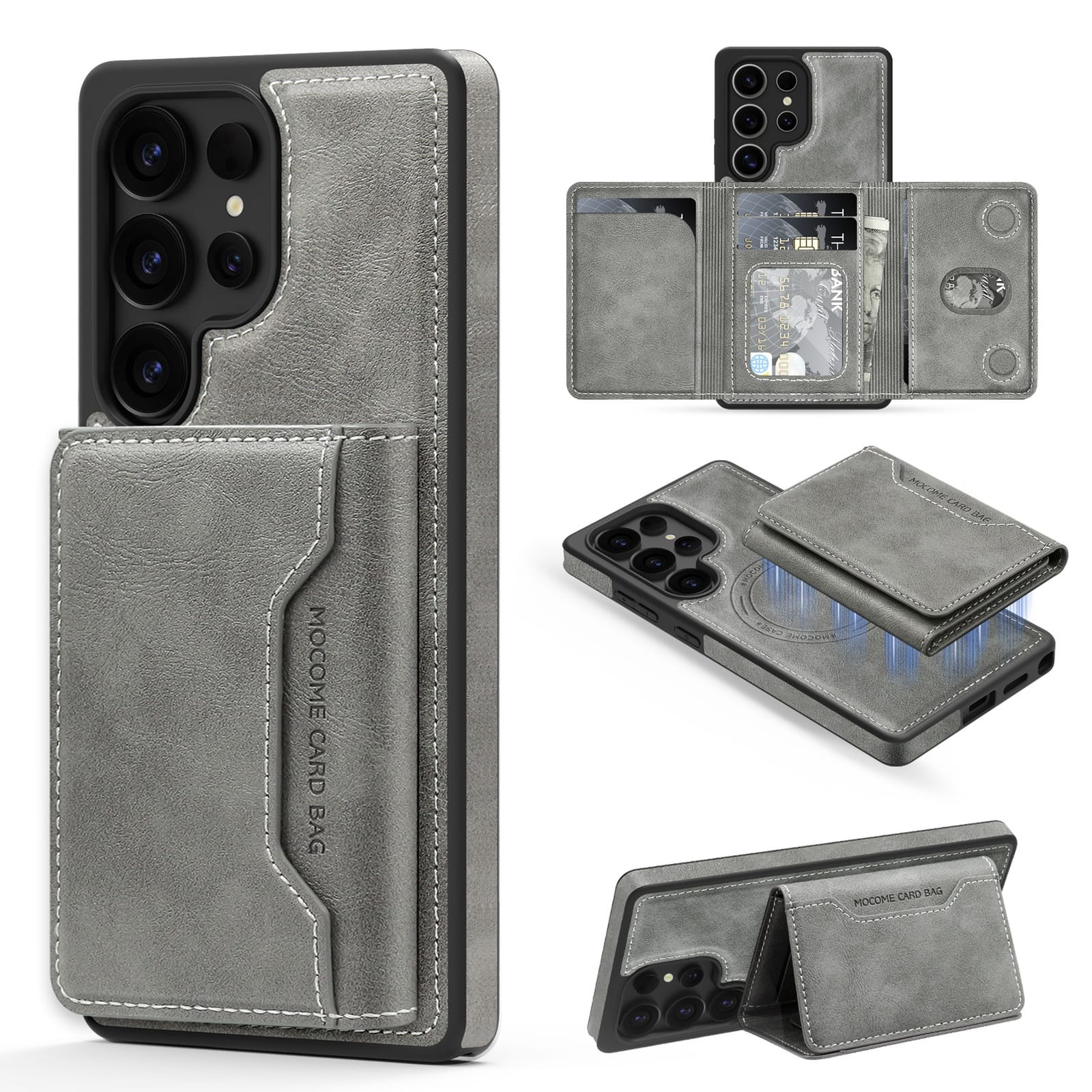 Photos - Case Samsung Dteck - Detachable Magnetic Wallet  for  Galaxy S25 Ultra RFID Blocking Card Holder Shockproof PU Leather Back Co 