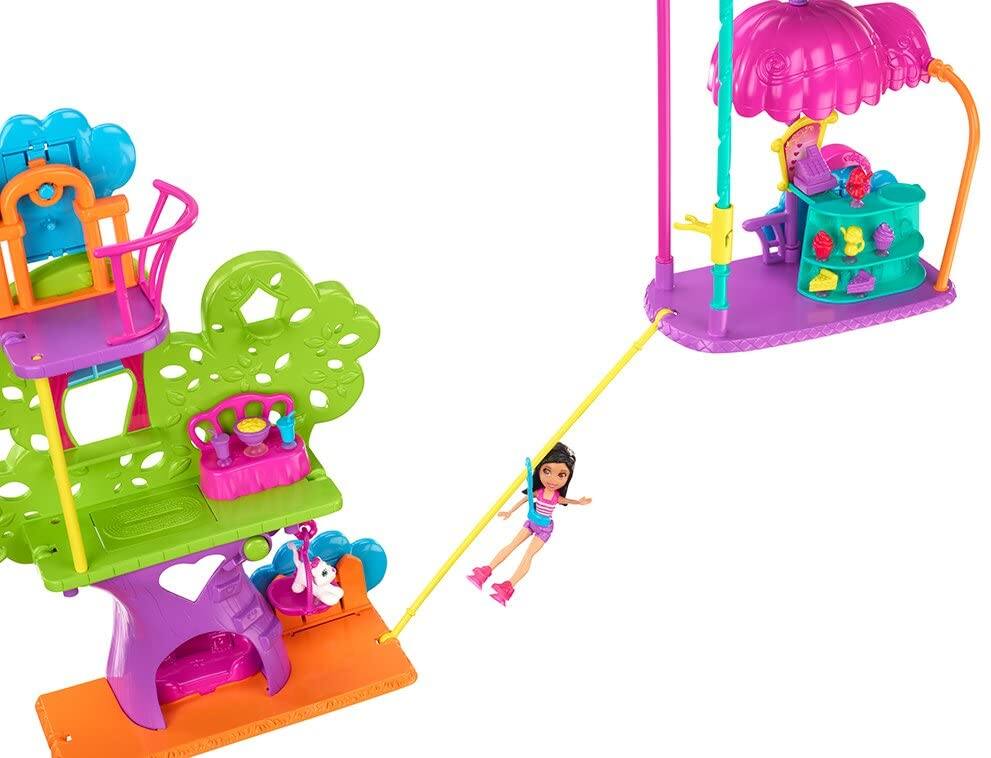 Alt View 3. Mattel - Polly Pocket Wall Party Cafe Playset - Safe Play for your Wall - Doll Included - Multi.