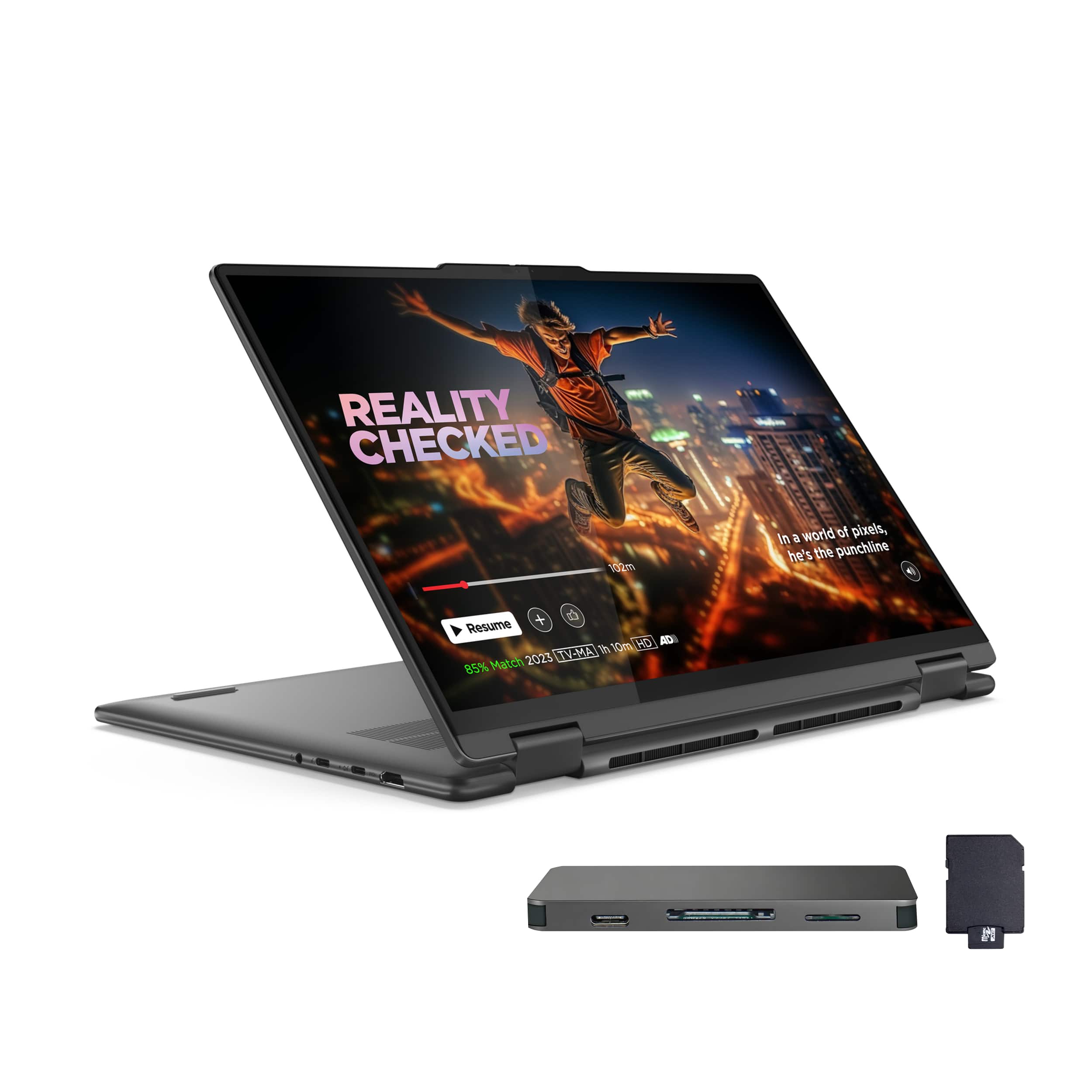 Lenovo - Yoga 7i 2-in-1 16" 2K Touchscreen Laptop - Intel Core Ultra 7 155U 2023 - 16GB Memory - 2TB SSD - Storm Grey