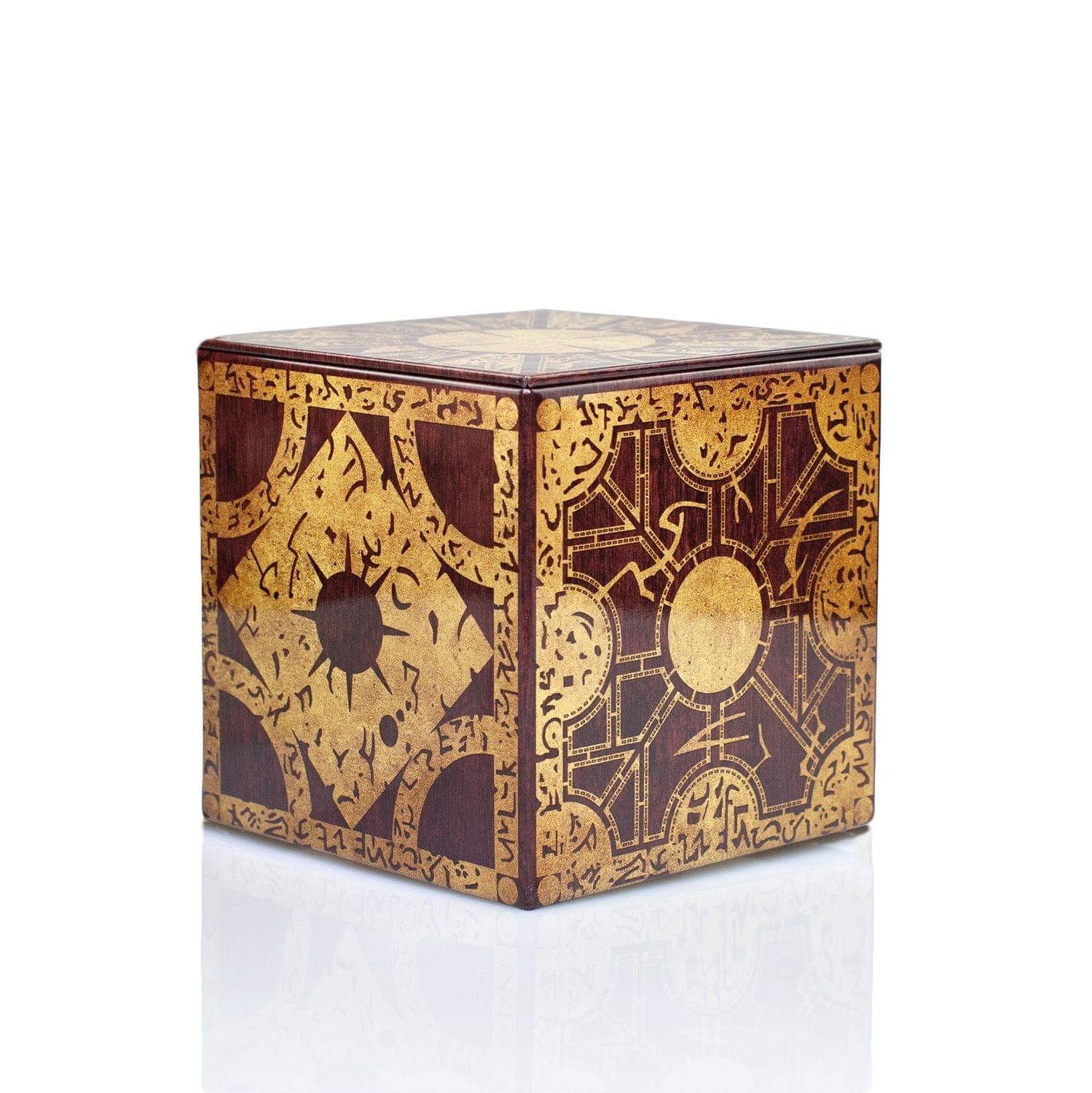 Alt View 1. Toynk - Hellraiser 4-Inch Puzzle Box Stash Storage Tin - Gold.