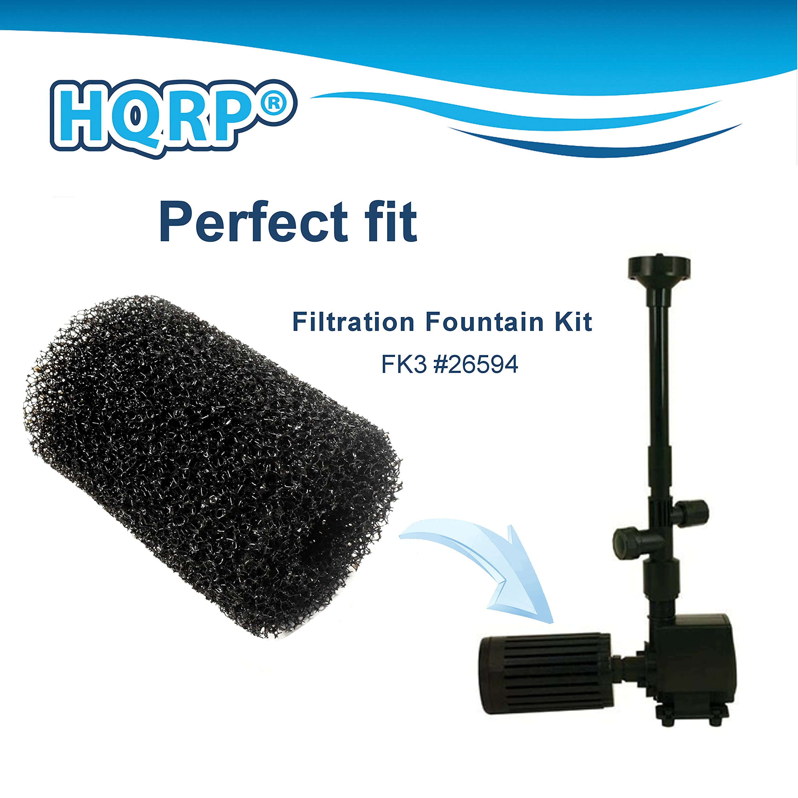 HQRP®  
Perfect fit  
Filtration Fountain Kit  
FK3 #26594