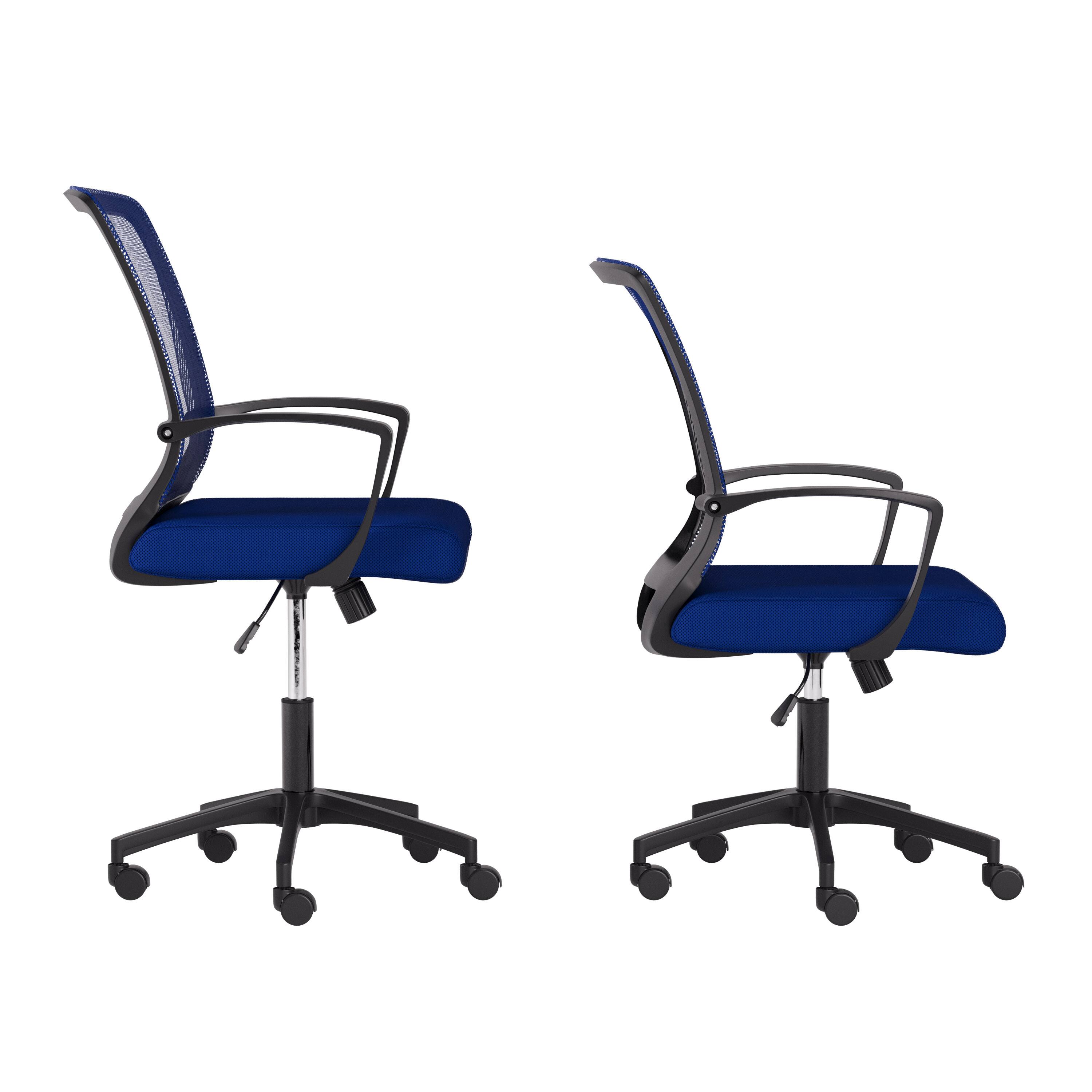 Alt View 11. CorLiving - Workspace Mesh Back Office Chair - Blue.