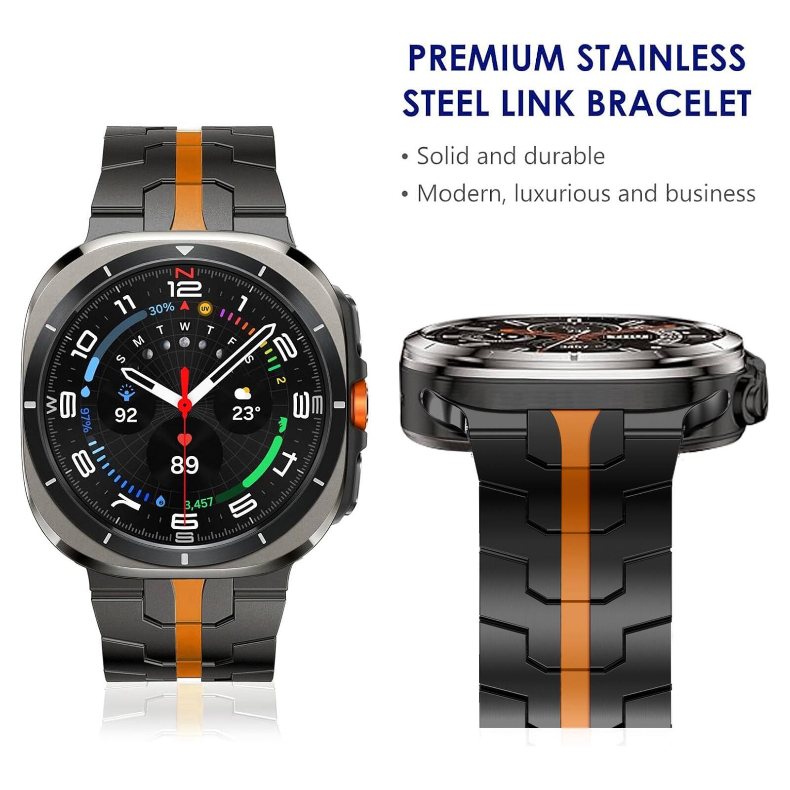 PREMIUM STAINLESS STEEL LINK BRACELET

- Solid and durable
- Modern, luxurious and business