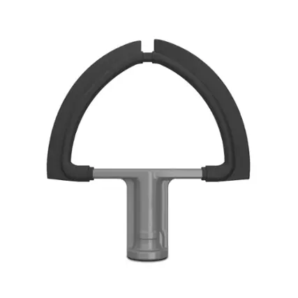 Front. KitchenAid - Double Flex Edge Beater for Select Bowl-Lift Stand Mixers - Silver.