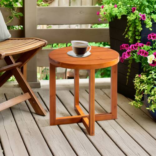 Wooden Stained Coffee Table photo