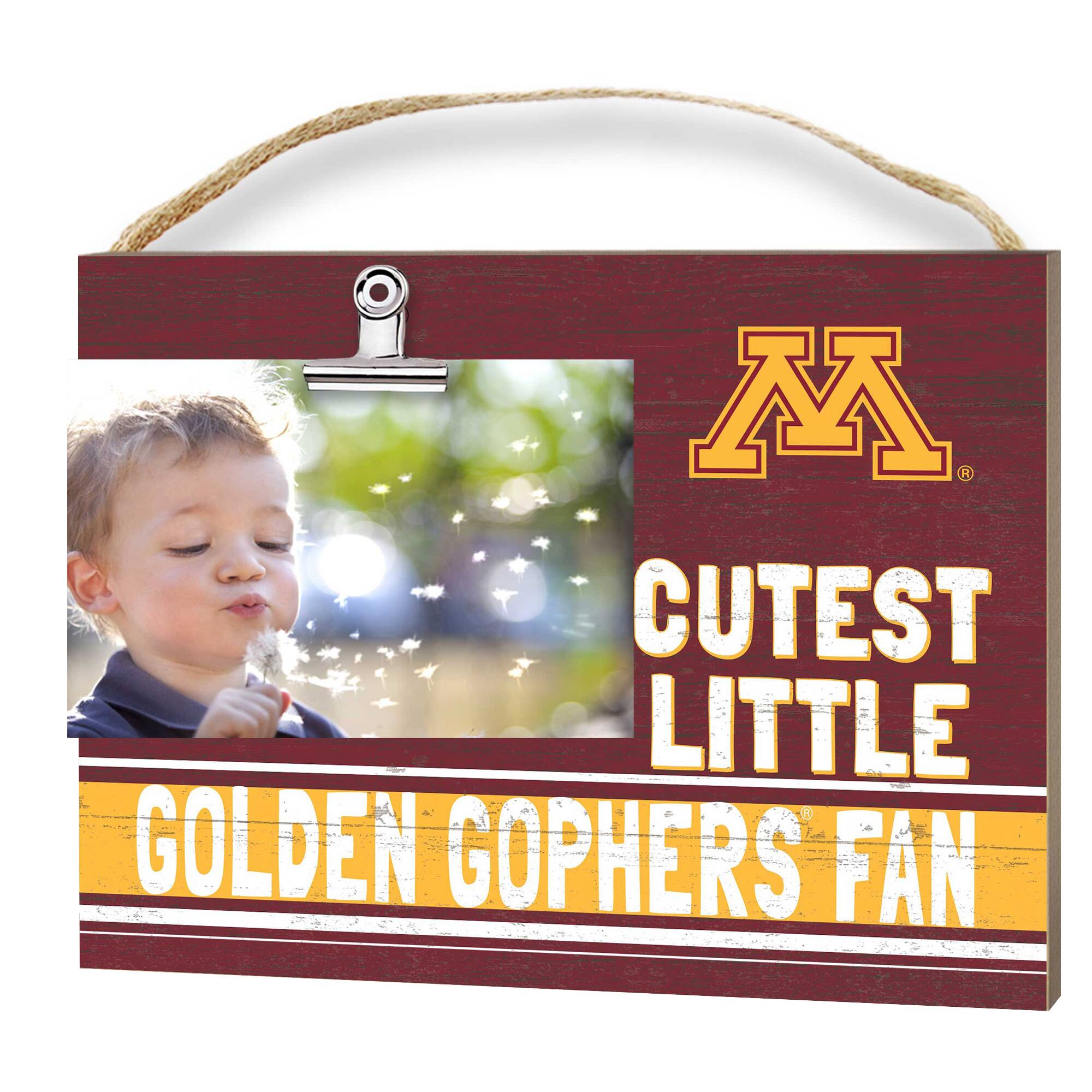 Minnesota Golden Gophers 8'' x 10'' Cutest Little Team Logo Clip Photo Frame