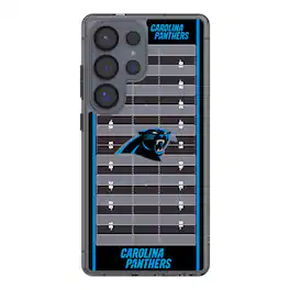 Keyscaper - NFL - Carolina Panthers Galaxy Clear Field Design Case - S23 - Multicolor