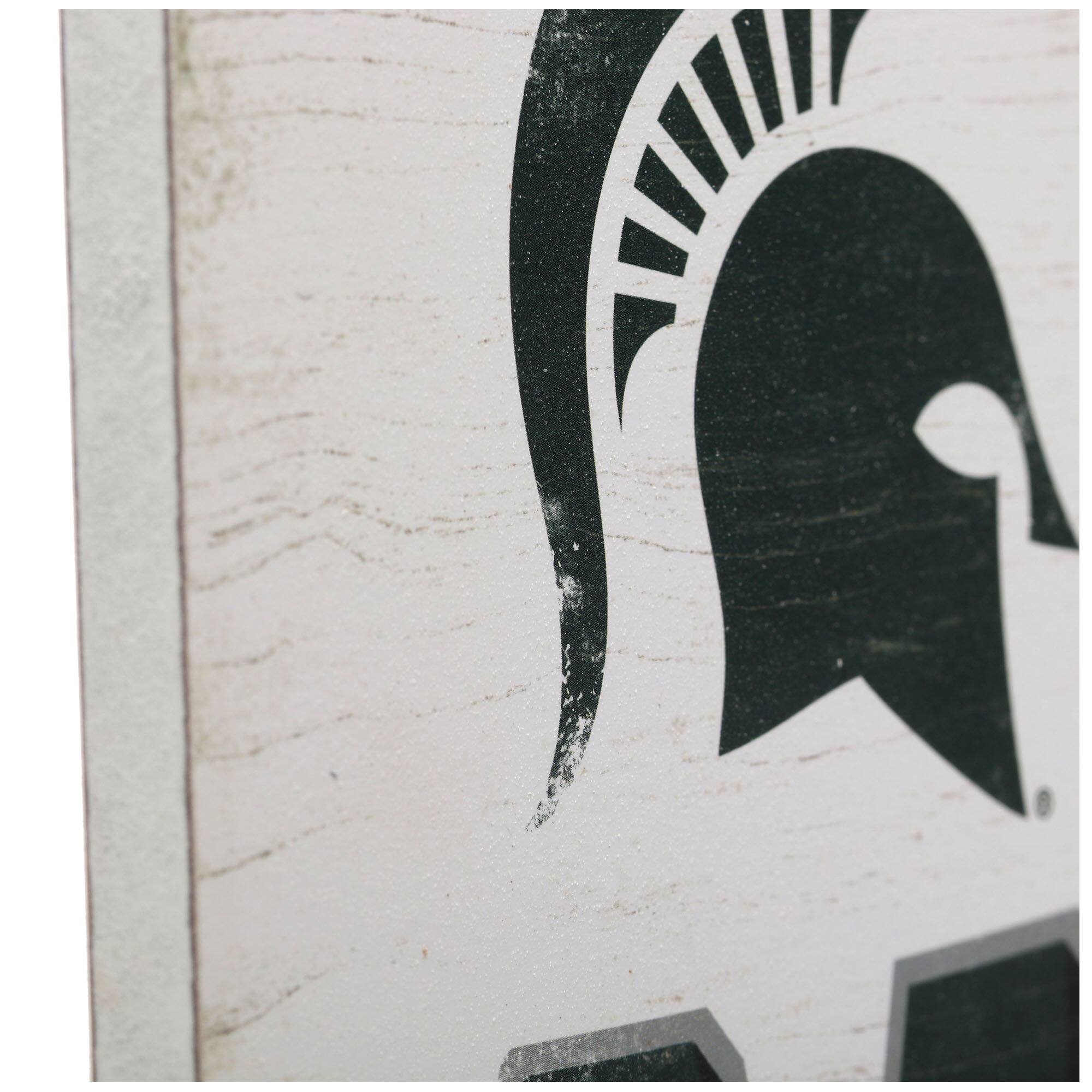 Alt View 3. Open Road Brands - Michigan State Spartans 28'' x 10'' Team Tradition Wood Sign - Multicolor.