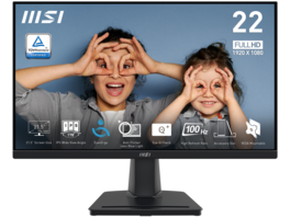 MSI - 22" Full HD 100Hz IPS Monitor with Adaptive-Sync, Low Blue Light, Flicker-Free, and Phone Stand - Black