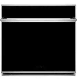Monogram - Minimalist 30" Smart Built-In Single Electric True European Convection with Direct Air Wall Oven with No-Preheat Air Fry - Stainless Steel