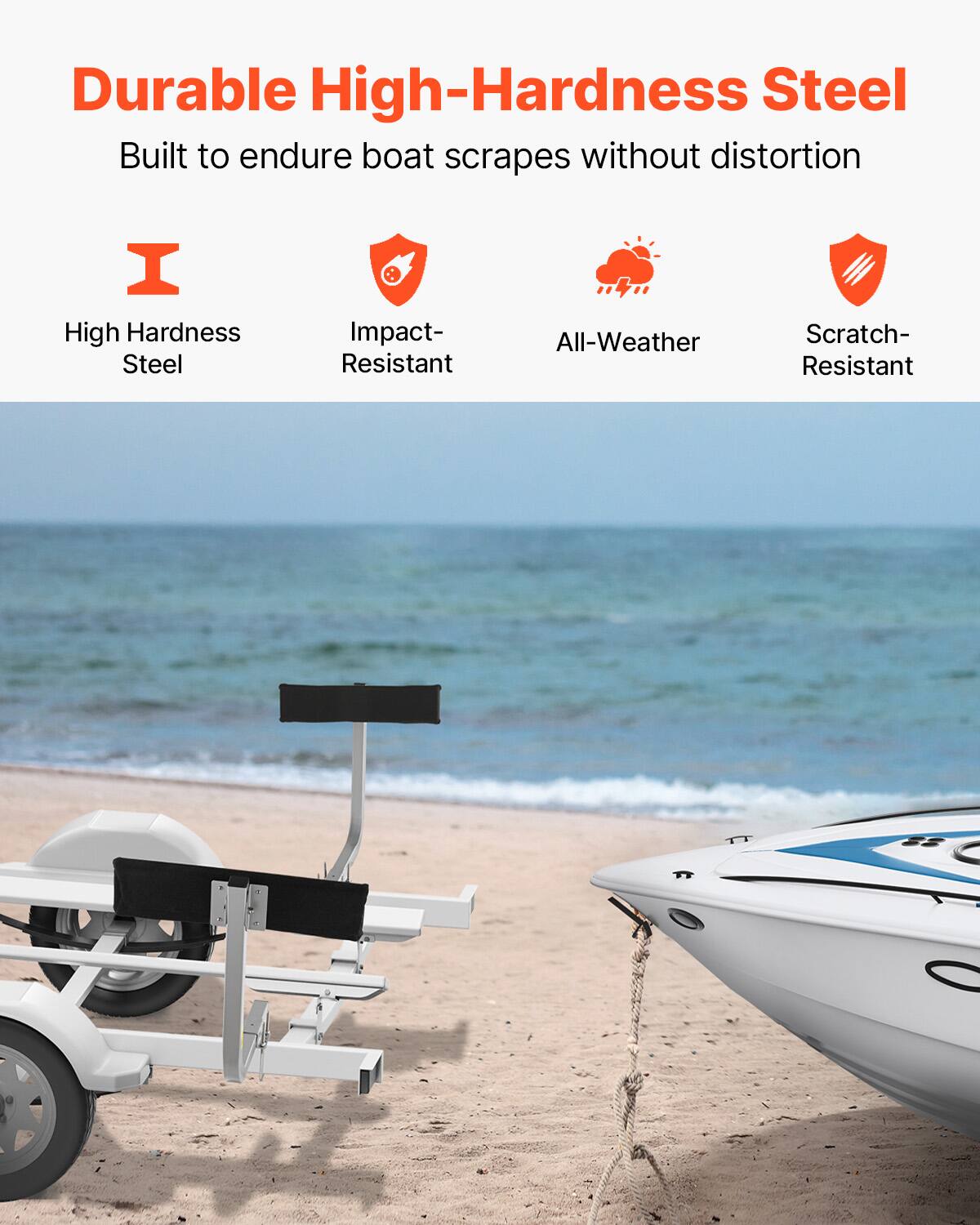 Durable High-Hardness Steel  
Built to endure boat scrapes without distortion  

- High Hardness Steel  
- Impact-Resistant  
- All-Weather  
- Scratch-Resistant
