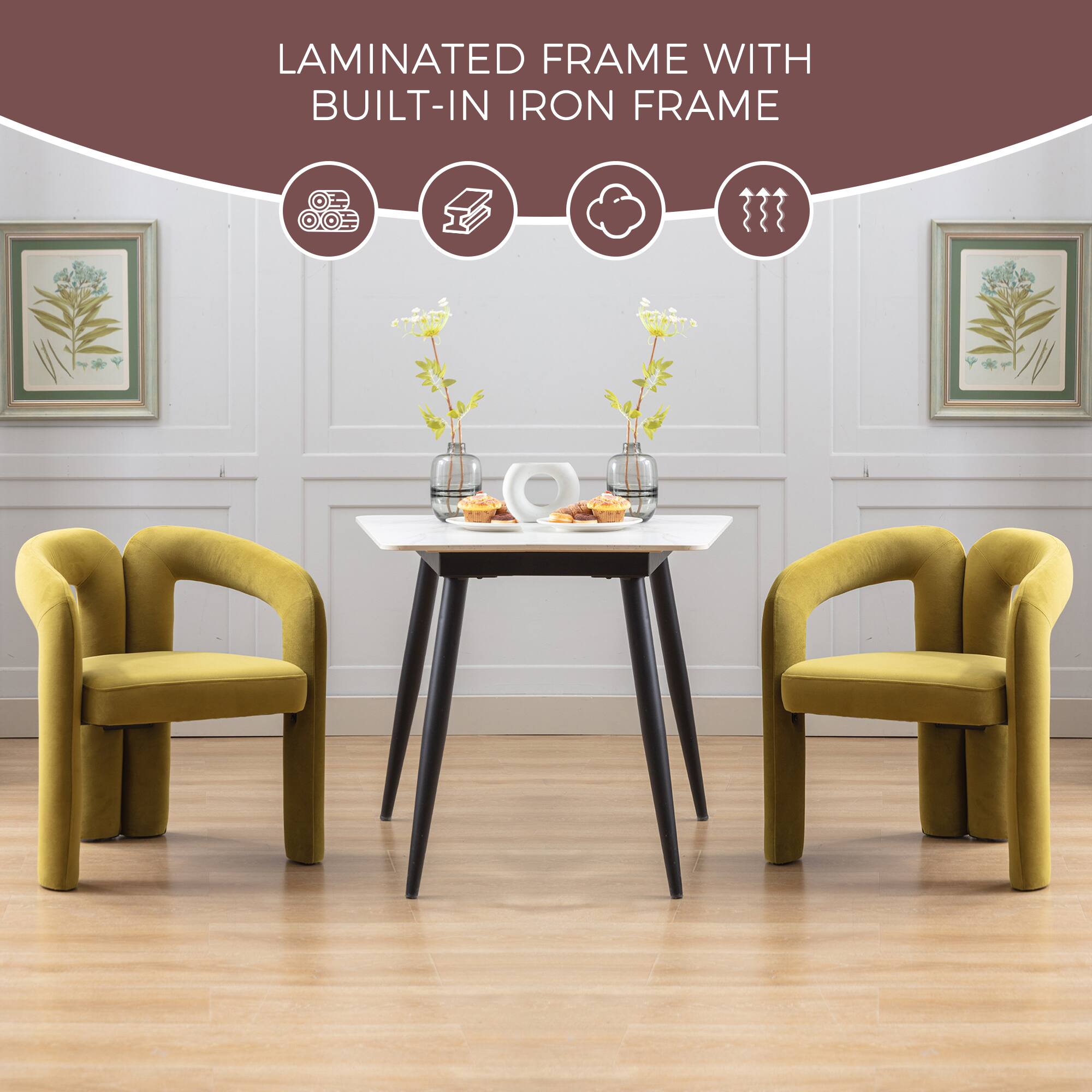 LAMINATED FRAME WITH BUILT-IN IRON FRAME