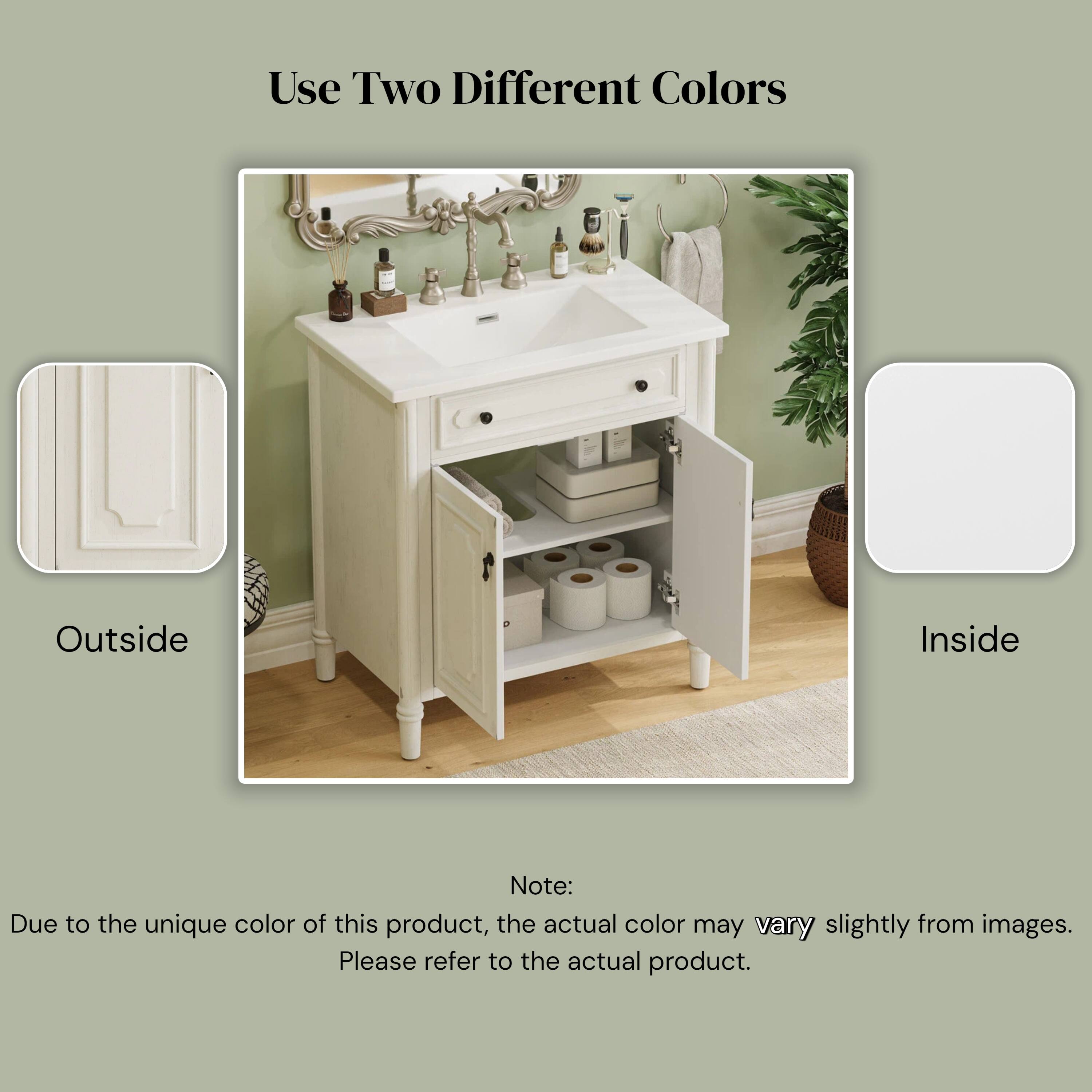 Use Two Different Colors

Outside

Inside

Note:
Due to the unique color of this product, the actual color may vary slightly from images. Please refer to the actual product.