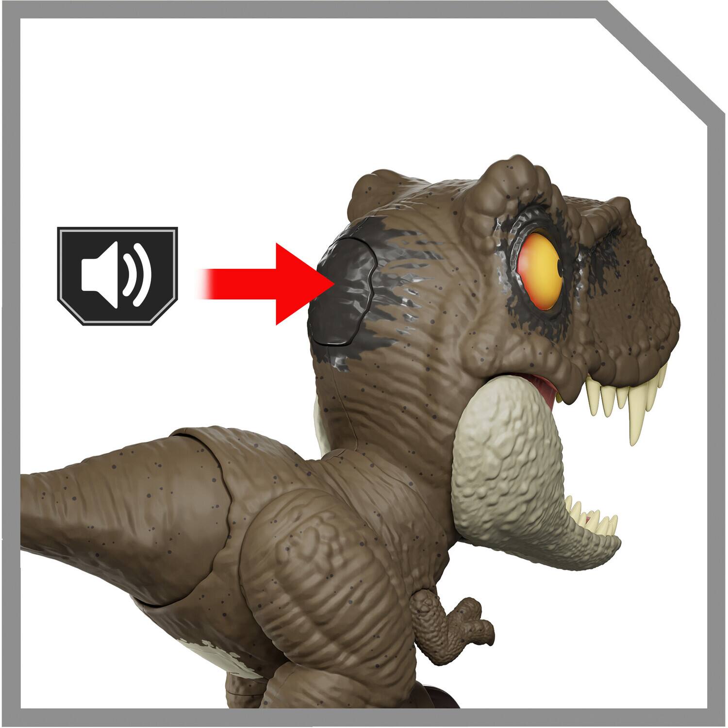 Alt View 1. Mattel - Mattel - Jurassic World Roar Command Tyrannosaurus Rex   - Collectibles - Multicolor.