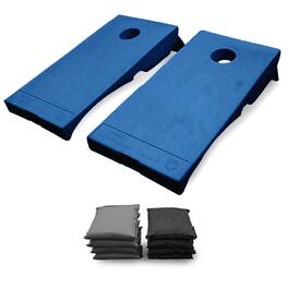 Driveway Games - All Weather Indoor/Outdoor Bean Bag Cornhole Board Set, Blue