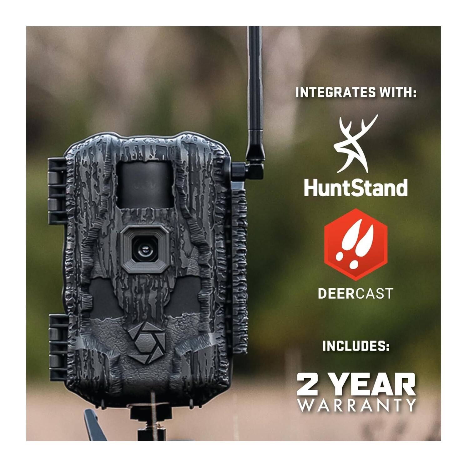 INTEGRATES WITH: HuntStand  
DEERCAST  
INCLUDES: 2 YEAR WARRANTY