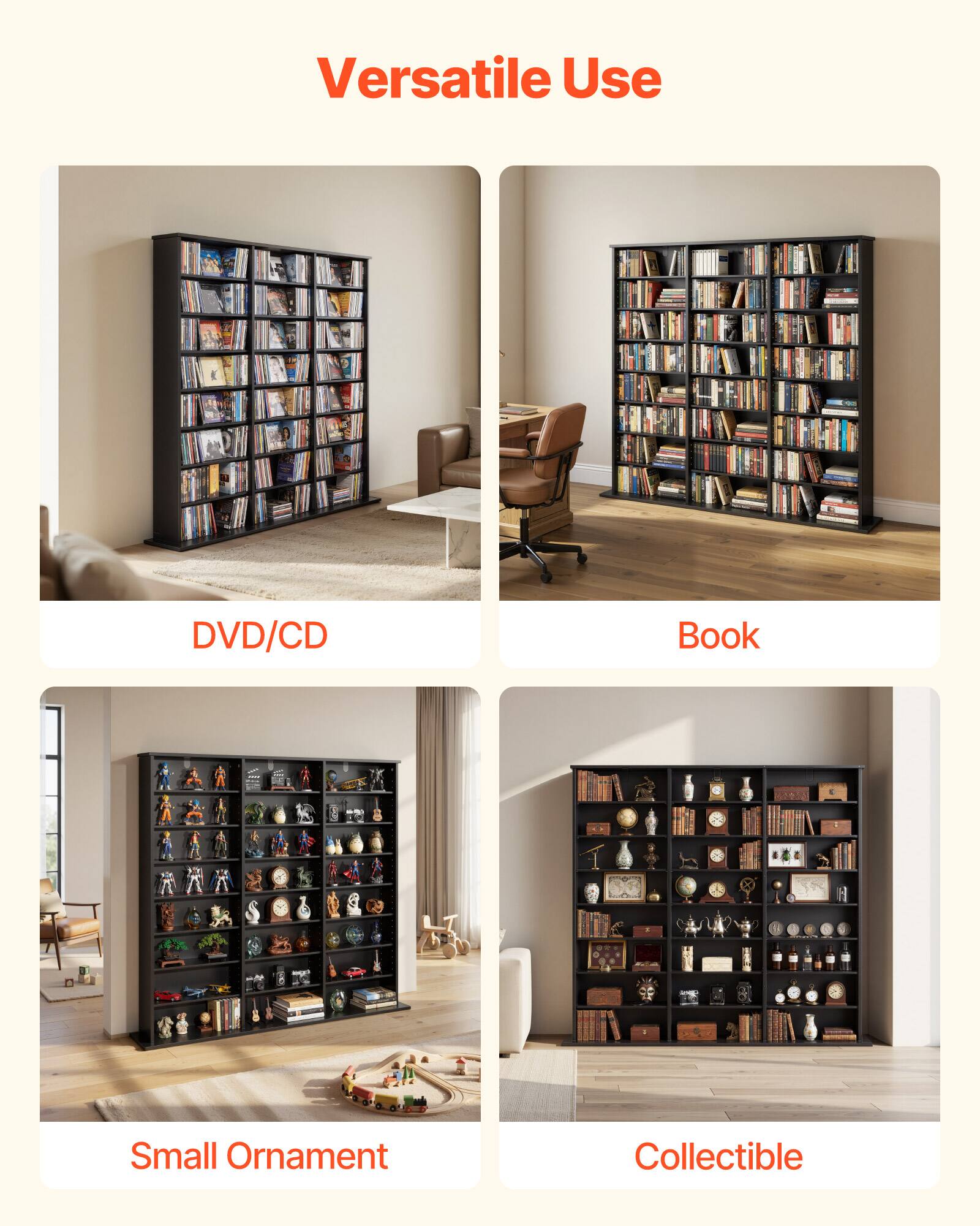 Versatile Use

- DVD/CD
- Book
- Small Ornament
- Collectible