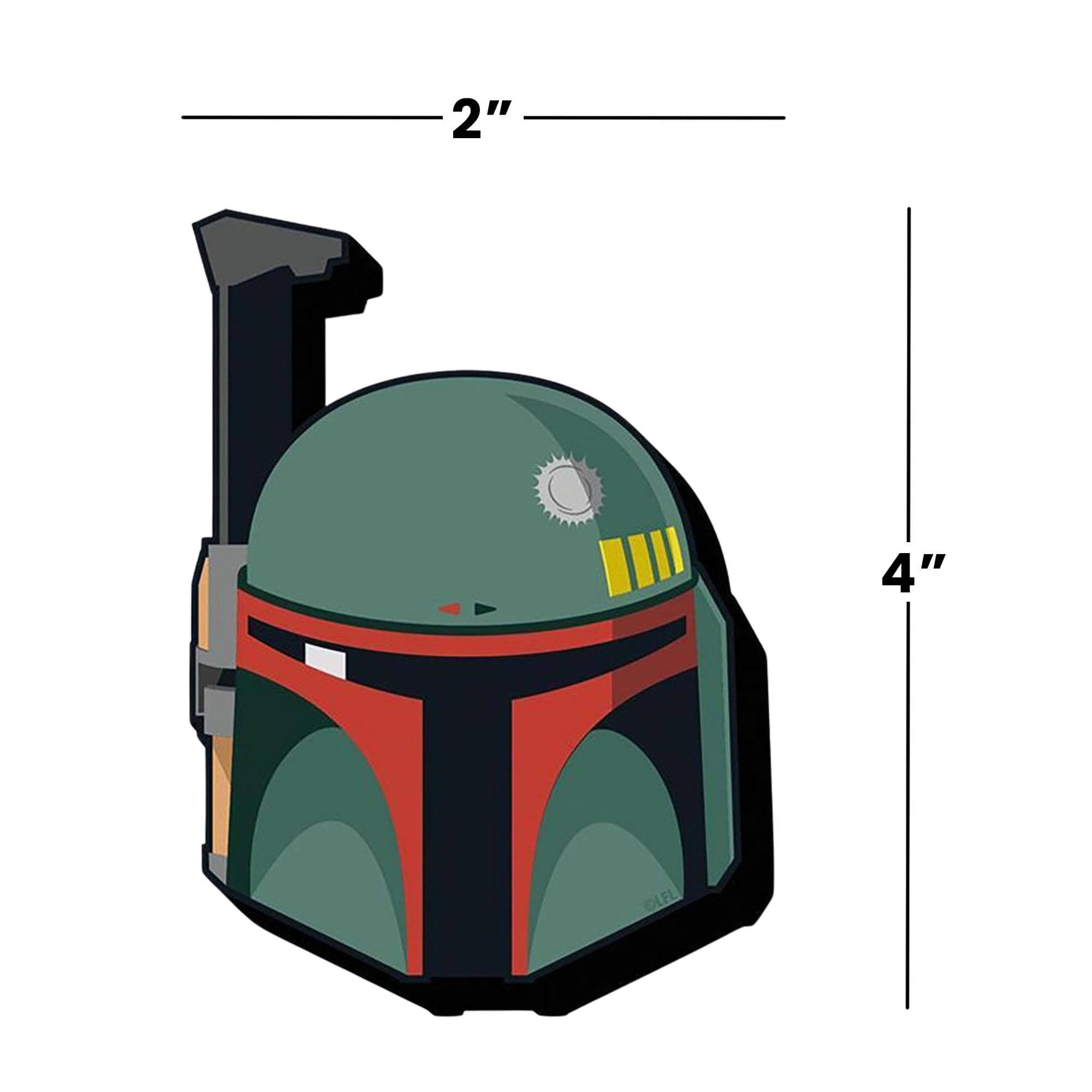 Alt View 2. NMR Distribution - Star Wars Boba Fett Helmet Funky Chunky Magnet - Green.