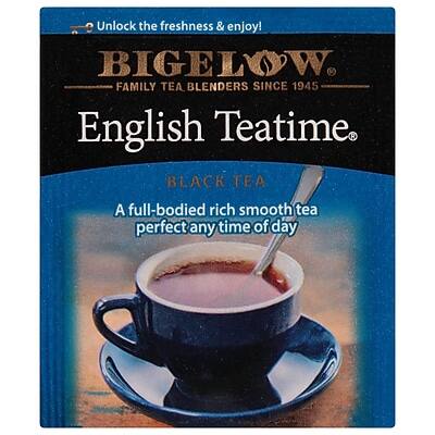 Unlock the freshness & enjoy!

BIGELOW  
FAMILY TEA BLENDERS SINCE 1945

English Teatime  
BLACK TEA

A full-bodied rich smooth tea perfect any time of day