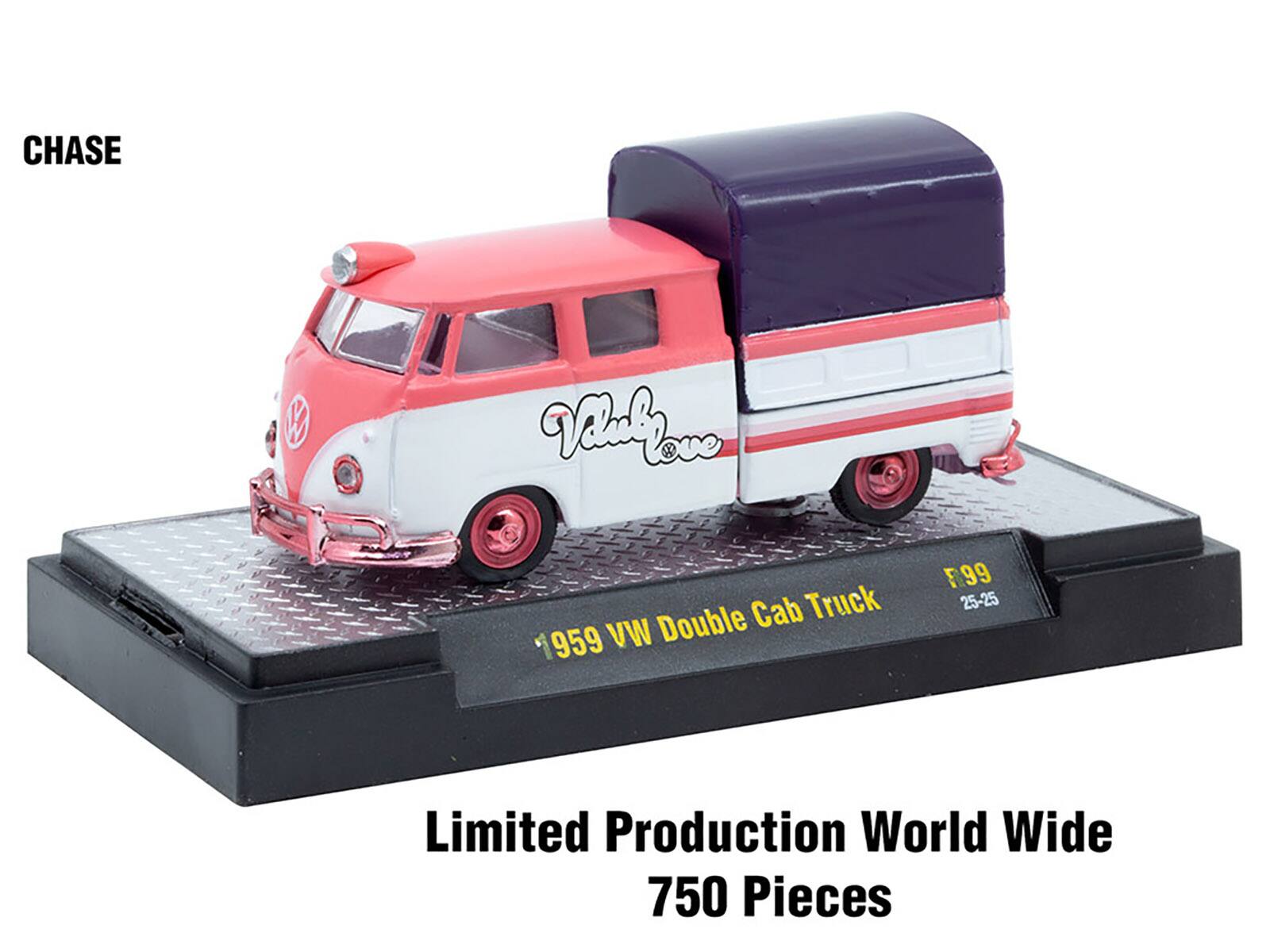 CHASE  
Volkswagen Love  
1959 VW Double Cab Truck  
F99 25-25  
Limited Production World Wide  
750 Pieces