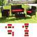 Alt View 7. Costway - Costway 8PCS Patio Rattan Furniture Set Cushioned Sofa Coffee Table Backyard Porch - Red.