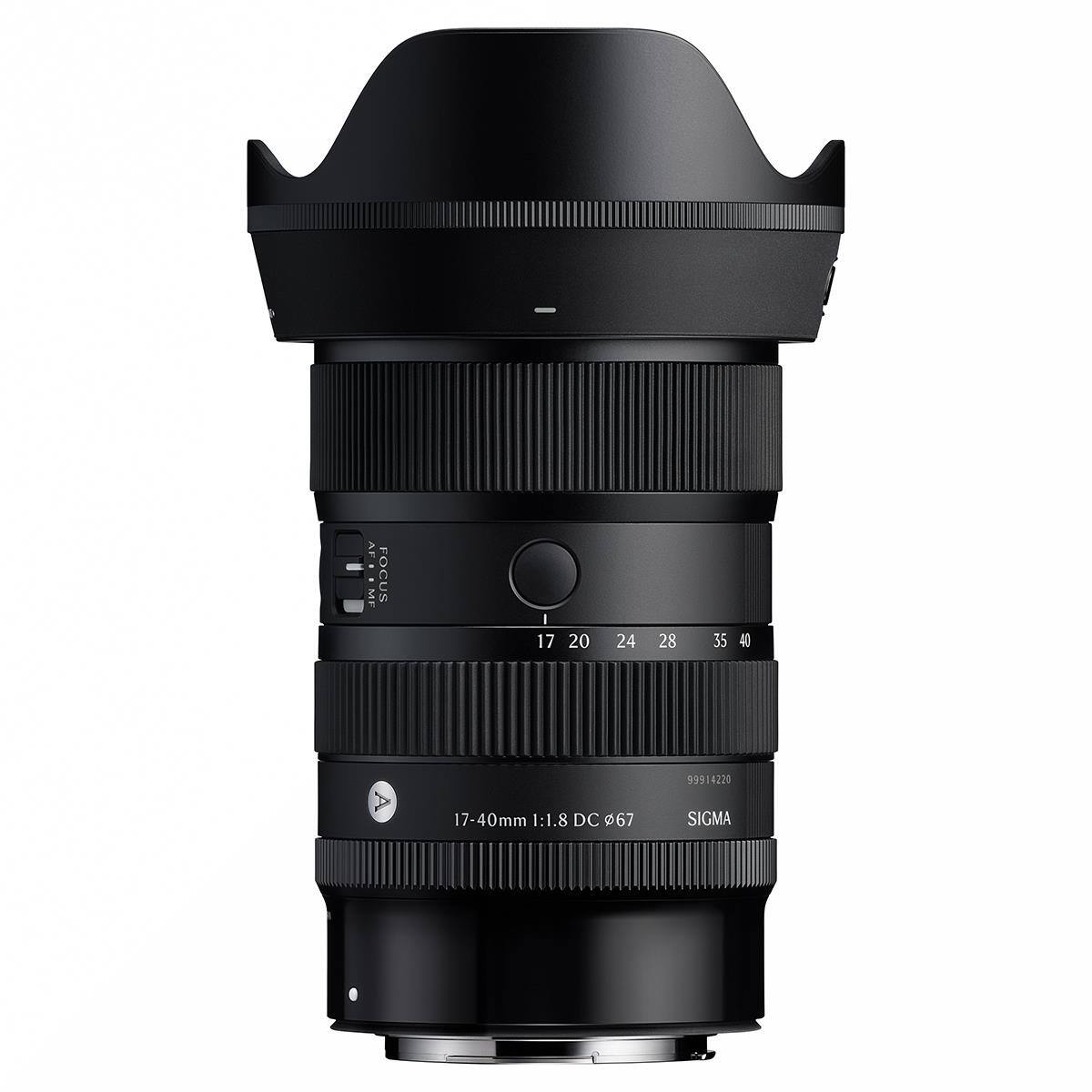 AFT  
FOCUS  
I 17  
20  
24  
28  
35  
40  
99914220  
17-40mm 1:1.8 DC 67  
SIGMA