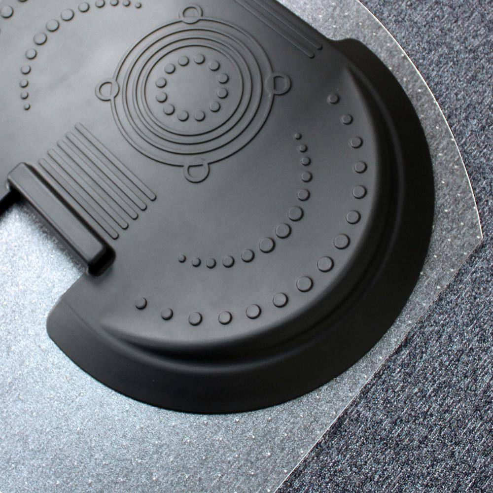 Angle. Floortex - 5000 S2S "Sit to Stand" Solution for Carpets - Clear &  Black.