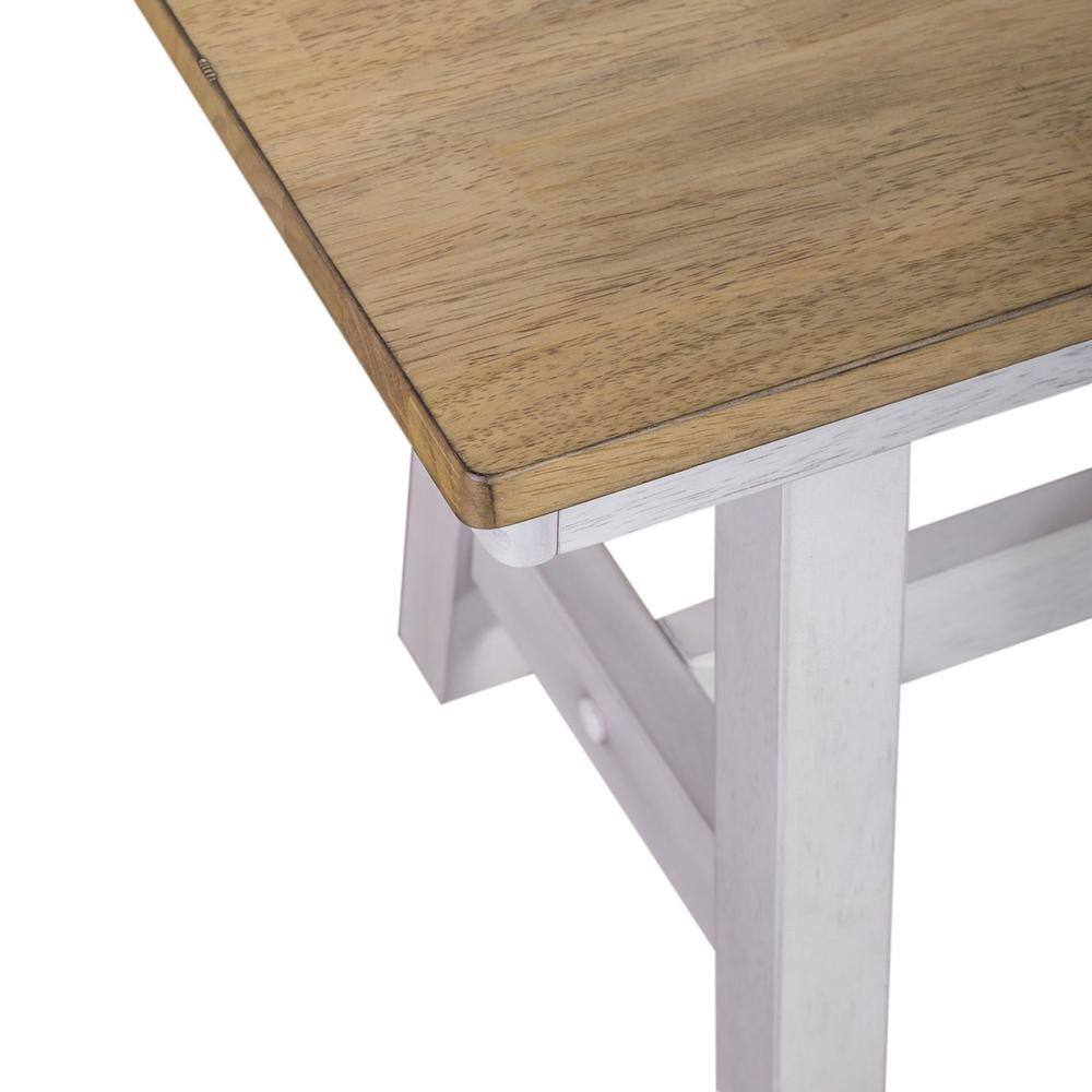 Alt View 4. Liberty Furniture Industries - Lindsey Farm Backless Bench (RTA) in Weathered White - White.