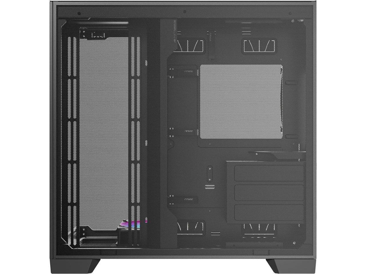 Alt View 6. Antec - Antec C8 ARGB, 2x TQR 160mm & 1x TQ 140mm Fans, Dual-chamber, Type-C, 360mm Radiator, RTX 40 compatible Full-Tower Case - ARGB.
