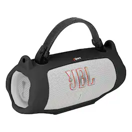 JBL - Charge 6 Waterproof Portable Speaker Bundle with gSport Silicone Sleeve - White
