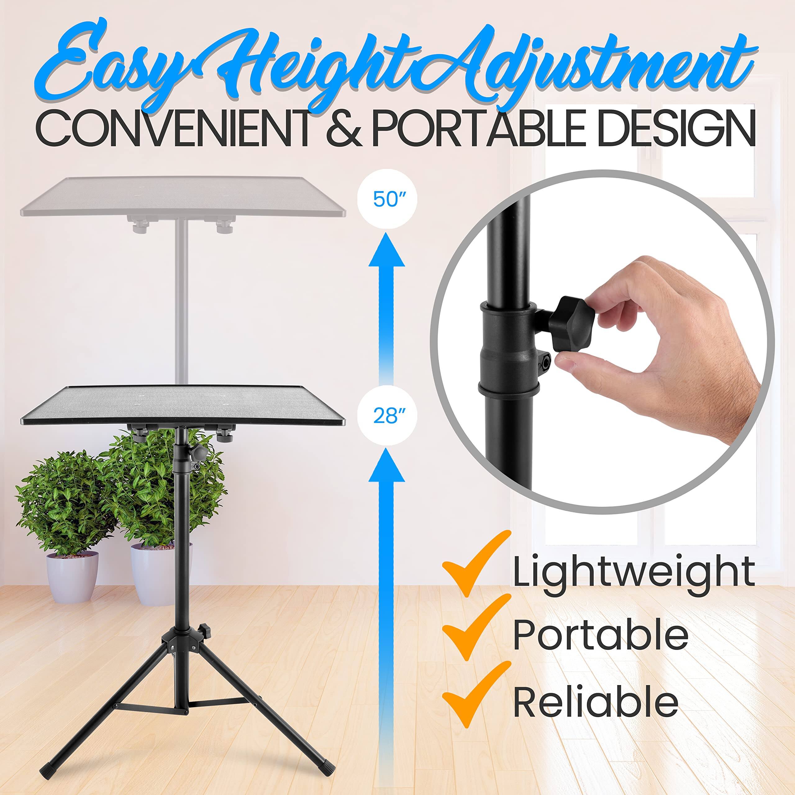 Easy Height Adjustment  
CONVENIENT & PORTABLE DESIGN  
50"  
28"  
Lightweight  
Portable  
Reliable