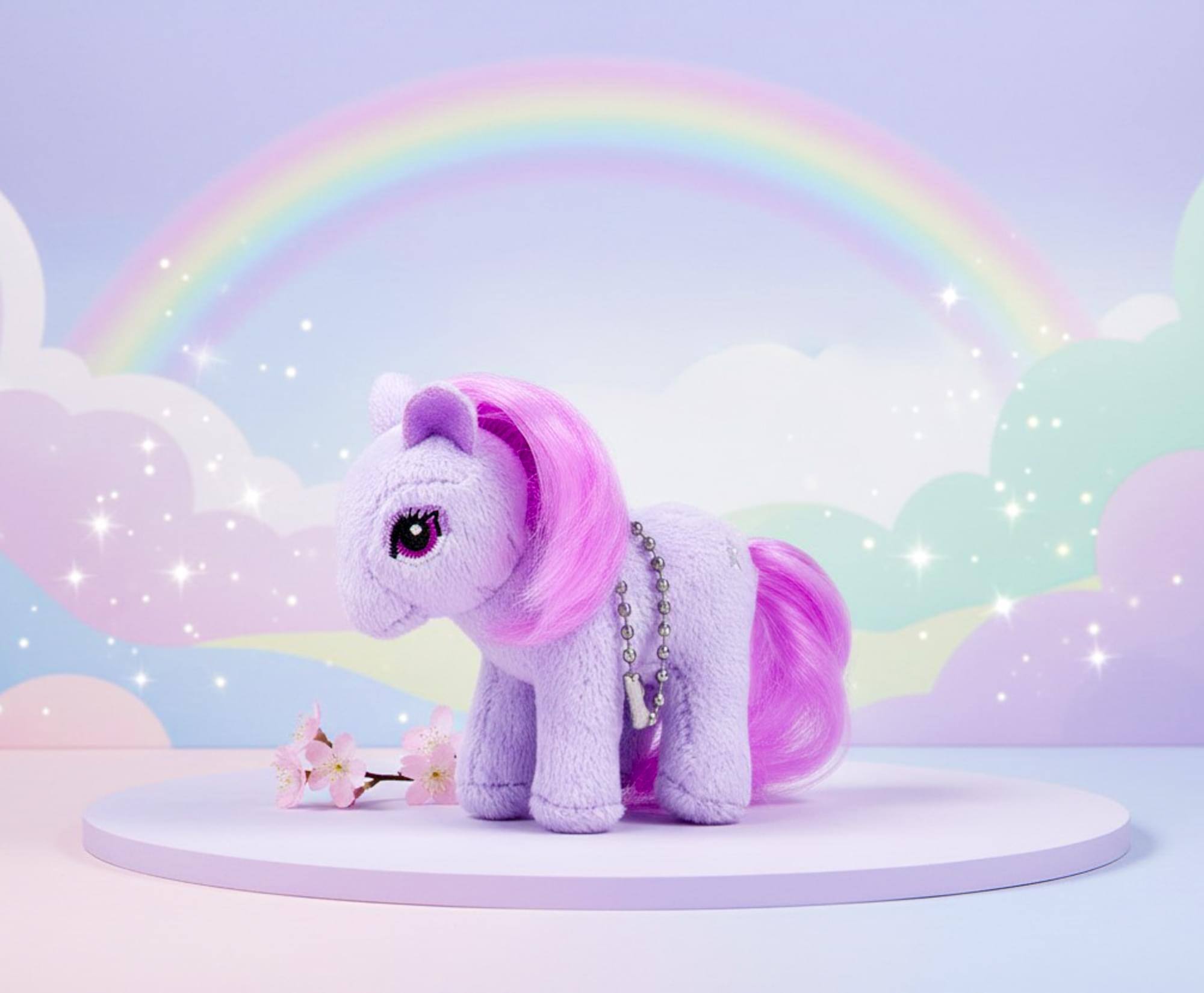Alt View 4. Super Impulse - World's Smallest My Little Pony Plush | Blossom - Purple.