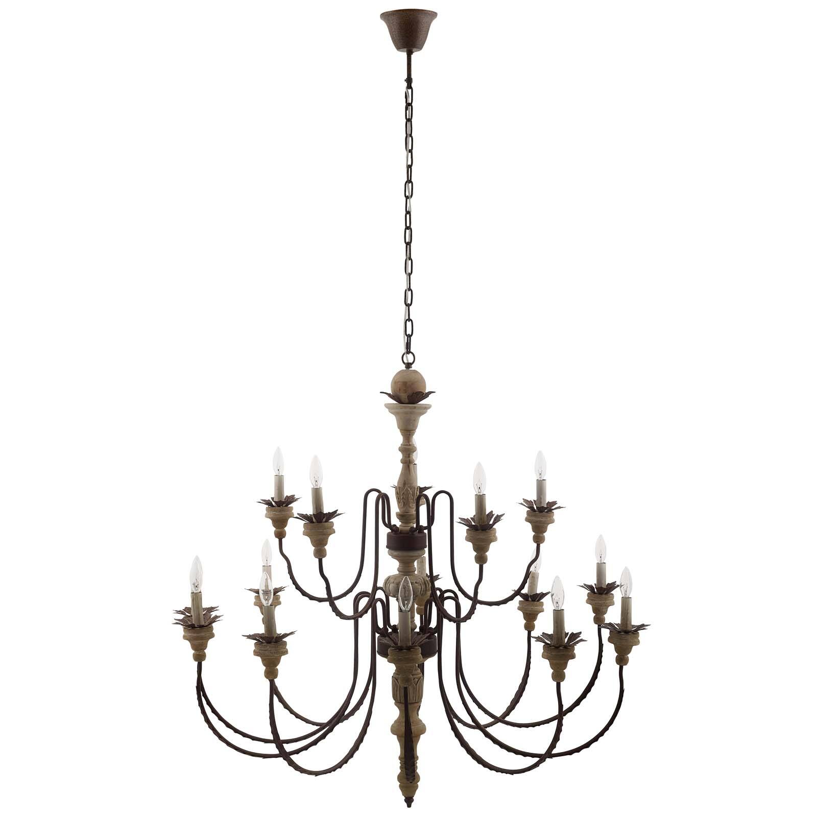 Angle. Modway - Nobility Pendant Light Ceiling Candelabra Chandelier by Modway - Black.