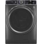 GE Profile - 5.5 Cu. Ft. High Efficiency Stackable Smart Front Load Washer with Steam and UltraFresh Vent System+ With OdorBlock - Carbon Graphite