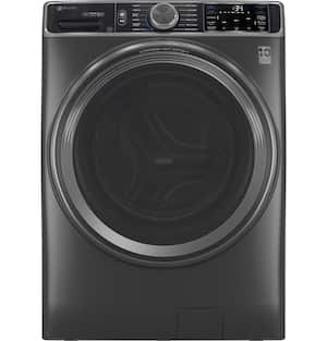 GE Profile - 5.5 Cu. Ft. High Efficiency Stackable Smart Front Load Washer with Steam and UltraFresh Vent System+ With OdorBlock - Carbon Graphite