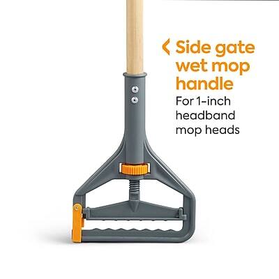 Side gate wet mop handle  
For 1-inch headband mop heads